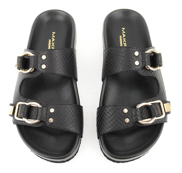 Paul Warmer MAKRIS BIRK BLACK SNAKE