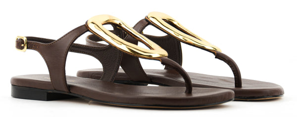 Paul Warmer MAKRIS POSH SANDAL BROWN