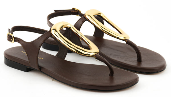 Paul Warmer MAKRIS POSH SANDAL BROWN