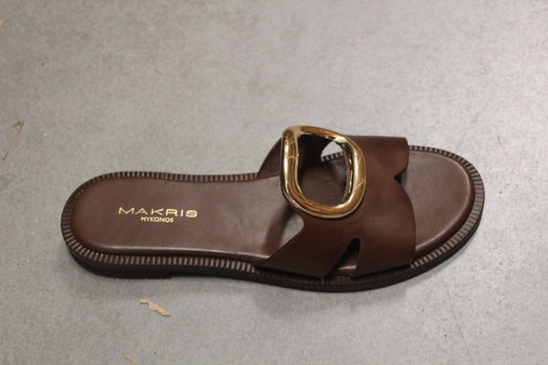 Paul Warmer MAKRIS POSH SLIDE BROWN