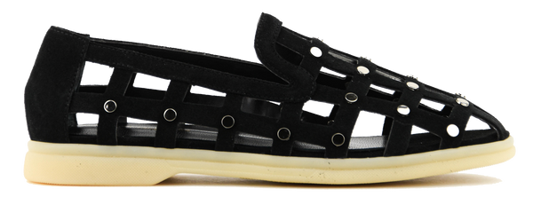 paul warmer MAKRIS URBAN CAGE LOAFER BLACK