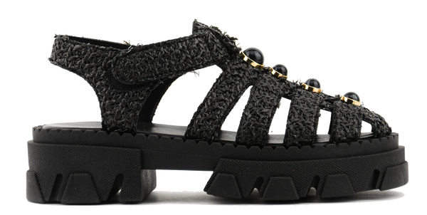 paul warmer MAKRIS VELCRO SANDAL BLACK