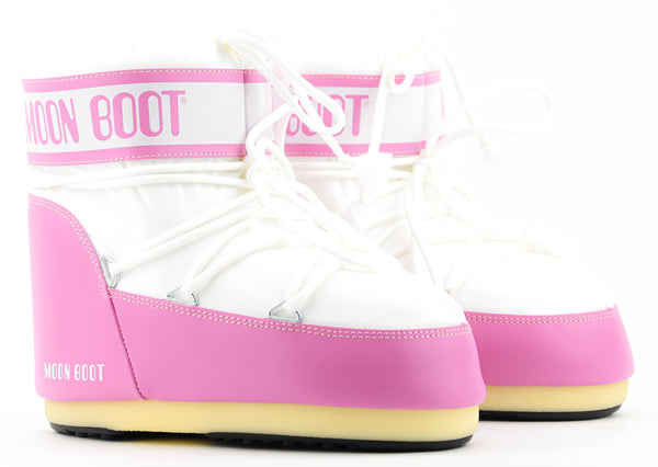 Paul Warmer MOONBOOT ICON LOW NYLON PINK WHITE