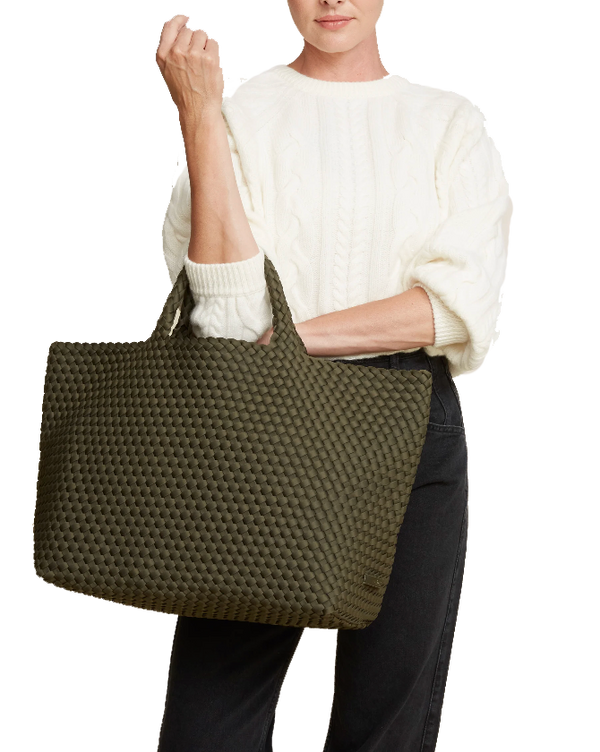 Paul Warmer NAGHEDI ST BARTHS LARGE TOTE OLIVE