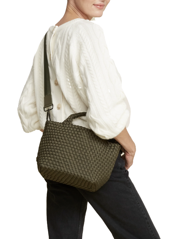 Paul Warmer NAGHEDI ST BARTHS SMALL TOTE OLIVE