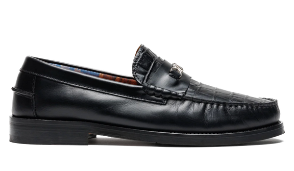 paul warmer NAKED WOLFE ROMA CROC VAMP LOAFER