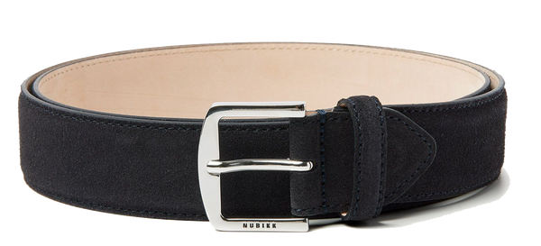 paul warmer NUBIKK JAMES BELT NAVY SUEDE