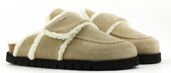 Paul Warmer NUBIKK TEDDY FUR TAUPE SUEDE