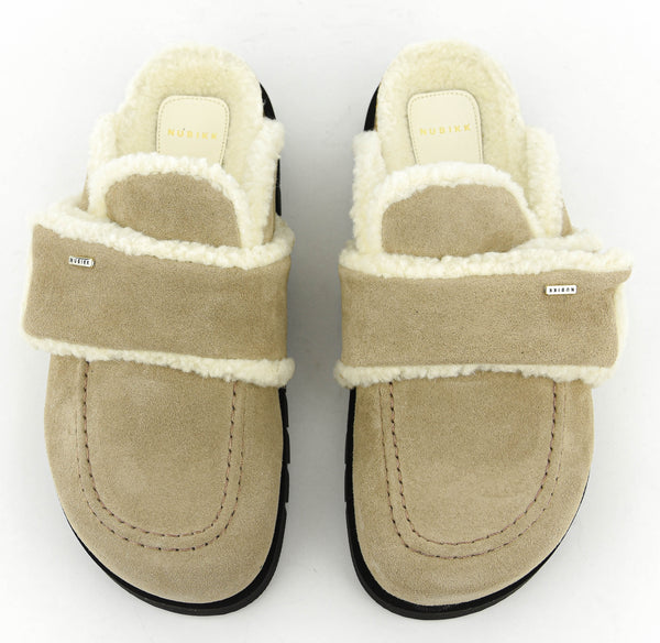 Paul Warmer NUBIKK TEDDY FUR TAUPE SUEDE