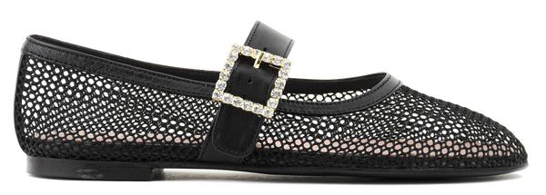 paul warmer PAUL WARMER BALLERINA MESH BLACK