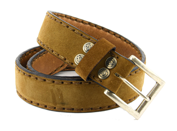 paul warmer PAUL WARMER BELT STUDDED TABACCO