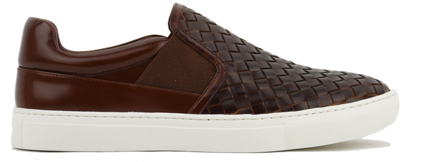 paul warmer PAUL WARMER BRAIDED LOAFER BROWN