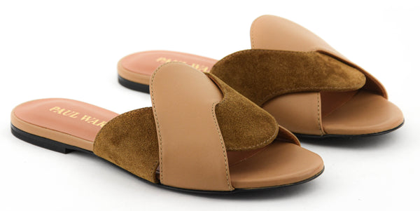 Paul Warmer PAUL WARMER CRISS CROSS SANDAL BEIGE