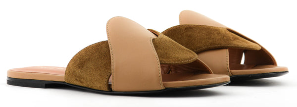 Paul Warmer PAUL WARMER CRISS CROSS SANDAL BEIGE