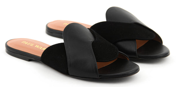 Paul Warmer PAUL WARMER CRISS CROSS SANDAL BLACK