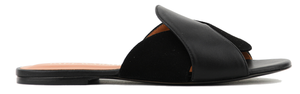 paul warmer PAUL WARMER CRISS CROSS SANDAL BLACK