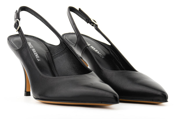 Paul Warmer PAUL WARMER DECADENT SLING PUMP BLACK