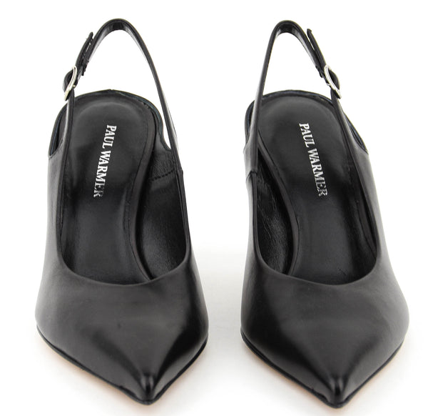 Paul Warmer PAUL WARMER DECADENT SLING PUMP BLACK