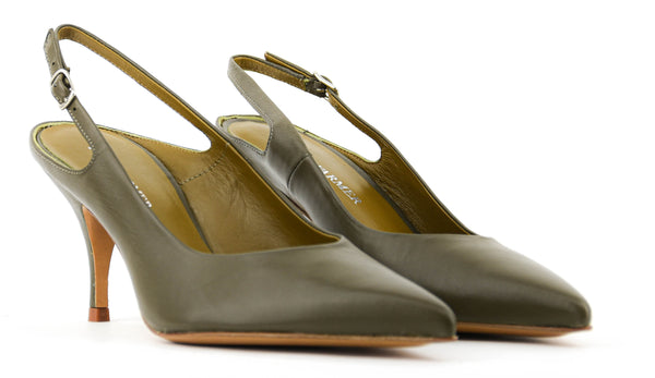 Paul Warmer PAUL WARMER DECADENT SLING PUMP MOSS