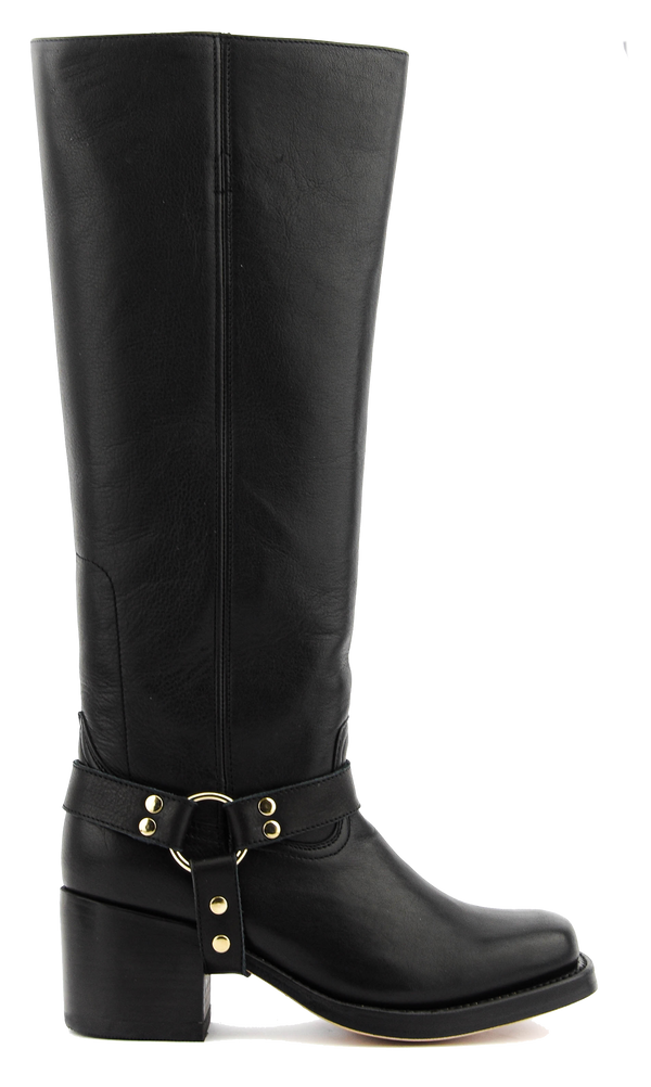 paul warmer PAUL WARMER ICONIC BIKER BOOT BLACK