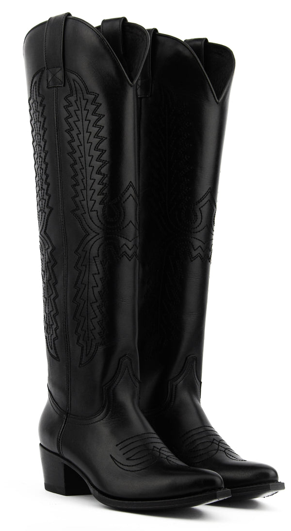 Paul Warmer PAUL WARMER ICONIC WESTERN BOOT BLACK
