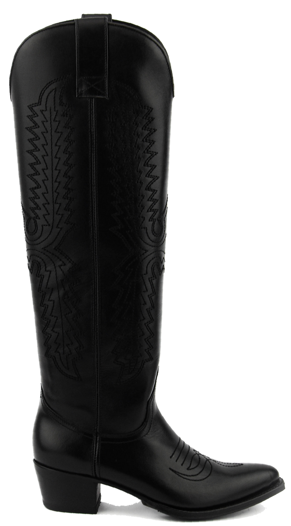 paul warmer PAUL WARMER ICONIC WESTERN BOOT BLACK
