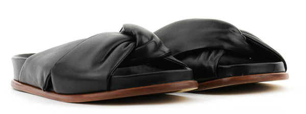 Paul Warmer PAUL WARMER TWISTED NAPPA SANDAL BLACK