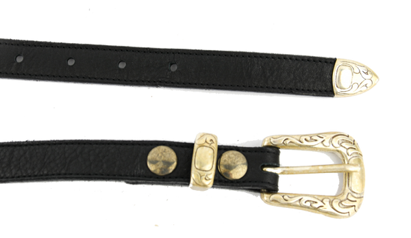 Paul Warmer PAUL WARMER WESTERN BELT BLACK SILVER