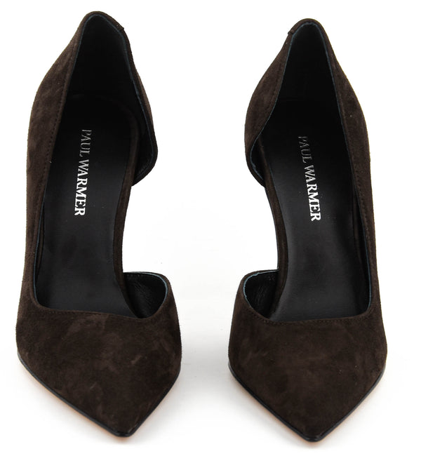 Paul Warmer PAULWARMER D'ORSAY PUMP BROWN SUEDE