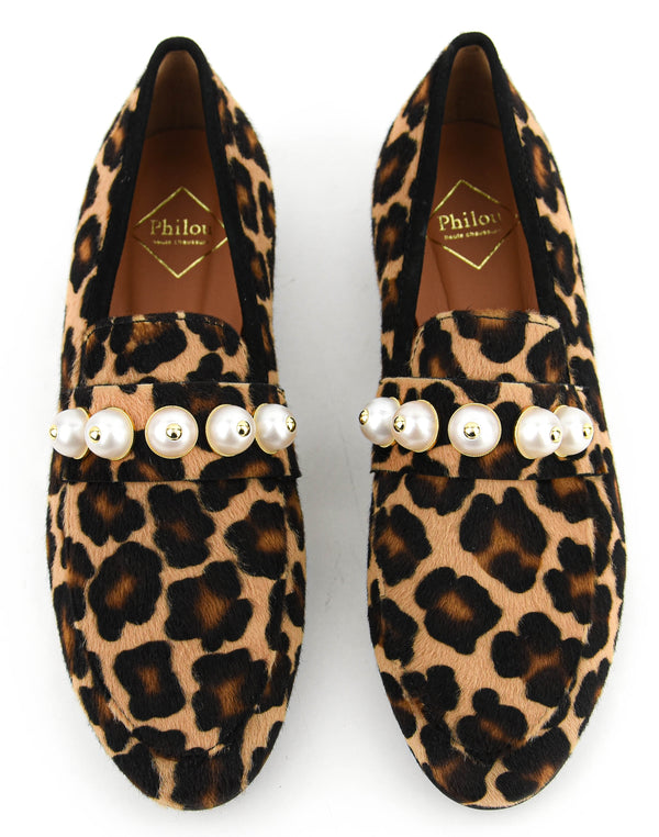 Paul Warmer PHILOU PEARLLOAFER 2.0 LEOPARD