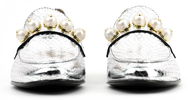 Paul Warmer PHILOU PEARLLOAFER 2.0 SILVER