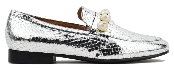 Paul Warmer PHILOU PEARLLOAFER 2.0 SILVER