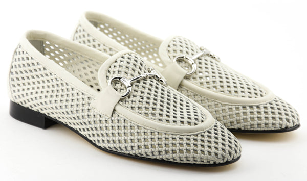 Paul Warmer POEVE MESH LOAFER BIANCO