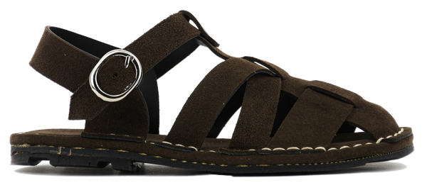 paul warmer PORT MENORCA AQUA SANDAL DARK BROWN