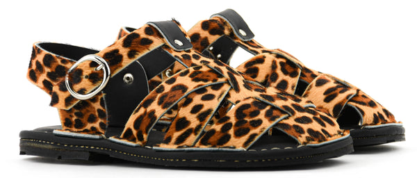 Paul Warmer PORT MENORCA AQUA SANDAL LEOPARD