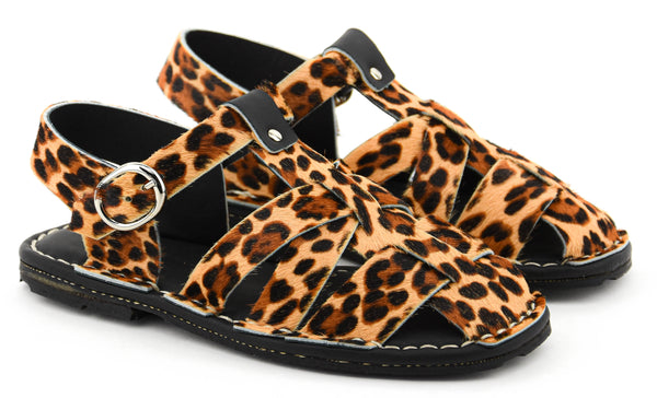 Paul Warmer PORT MENORCA AQUA SANDAL LEOPARD