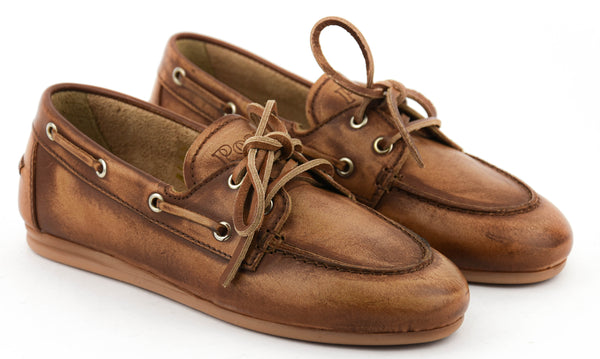 Paul Warmer POSA BOAT LOAFER BROWN LEATHER