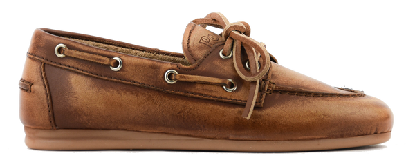 paul warmer POSA BOAT LOAFER BROWN LEATHER