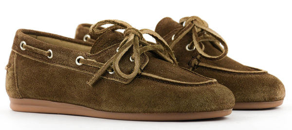 Paul Warmer POSA BOAT LOAFER DARK BROWN SUEDE