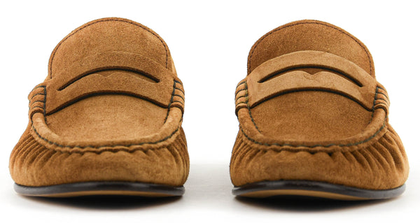 Paul Warmer POSA PENNY LOAFER WRINKLE COGNAC