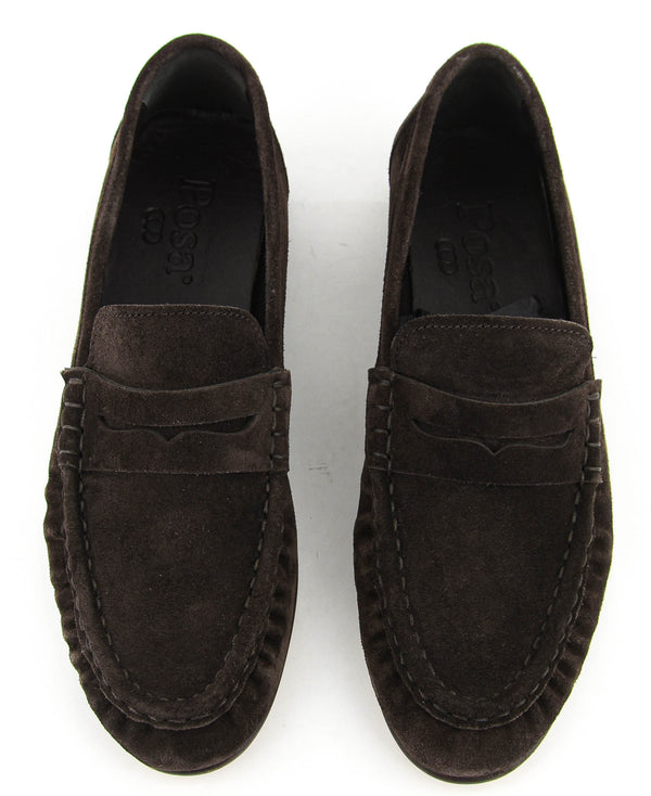 Paul Warmer POSA PENNY LOAFER WRINKLE DARK BROWN