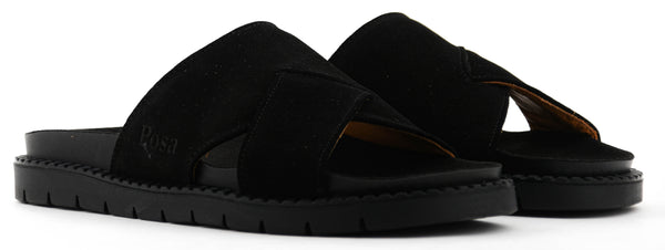 Paul Warmer POSA SEA SLIDE SUEDE BLACK
