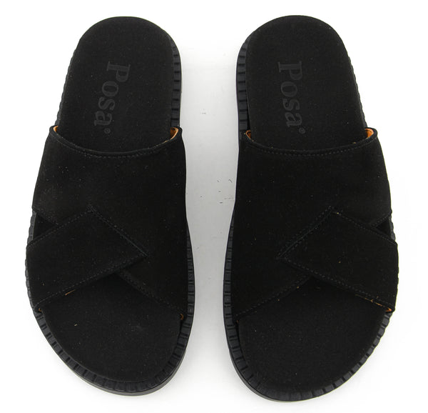 Paul Warmer POSA SEA SLIDE SUEDE BLACK
