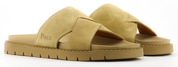 Paul Warmer POSA SEA SLIDE SUEDE DARK SAND