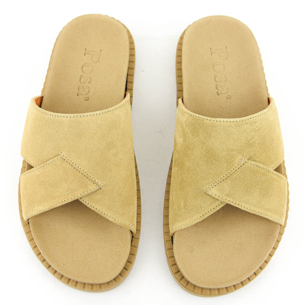 Paul Warmer POSA SEA SLIDE SUEDE DARK SAND