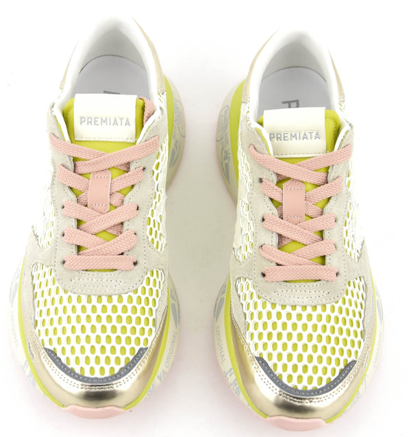 Paul Warmer PREMIATA LAURYN SNAKER YELLOW PINK