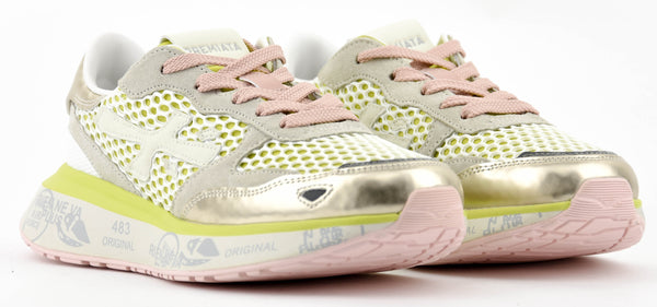 Paul Warmer PREMIATA LAURYN SNAKER YELLOW PINK