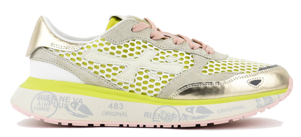 paul warmer PREMIATA LAURYN SNAKER YELLOW PINK
