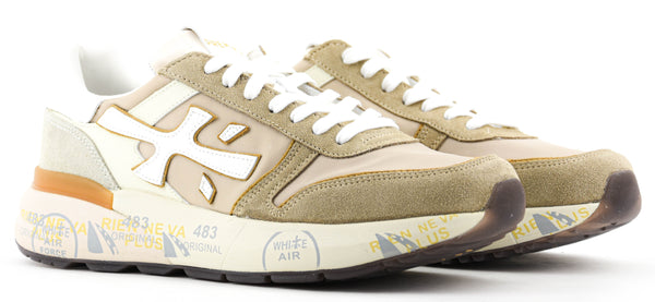 Paul Warmer PREMIATA MICK SNEAKER BEIGE WIT