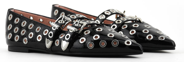 Paul Warmer PRETTY BALLERINA ELLA EYELET BLACK